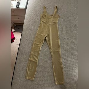 we wore what nude ribbed jumpsuit s/p